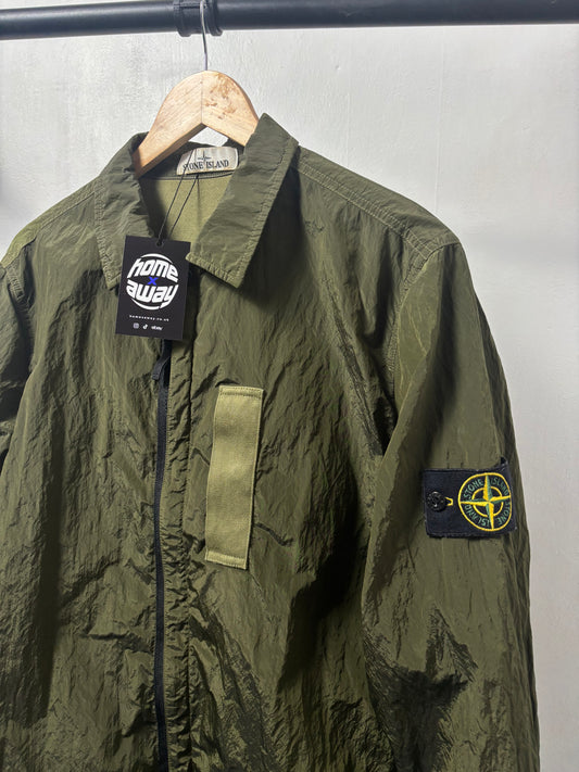 Stone Island 2017 A/W Green Nylon Metal Overshirt - L