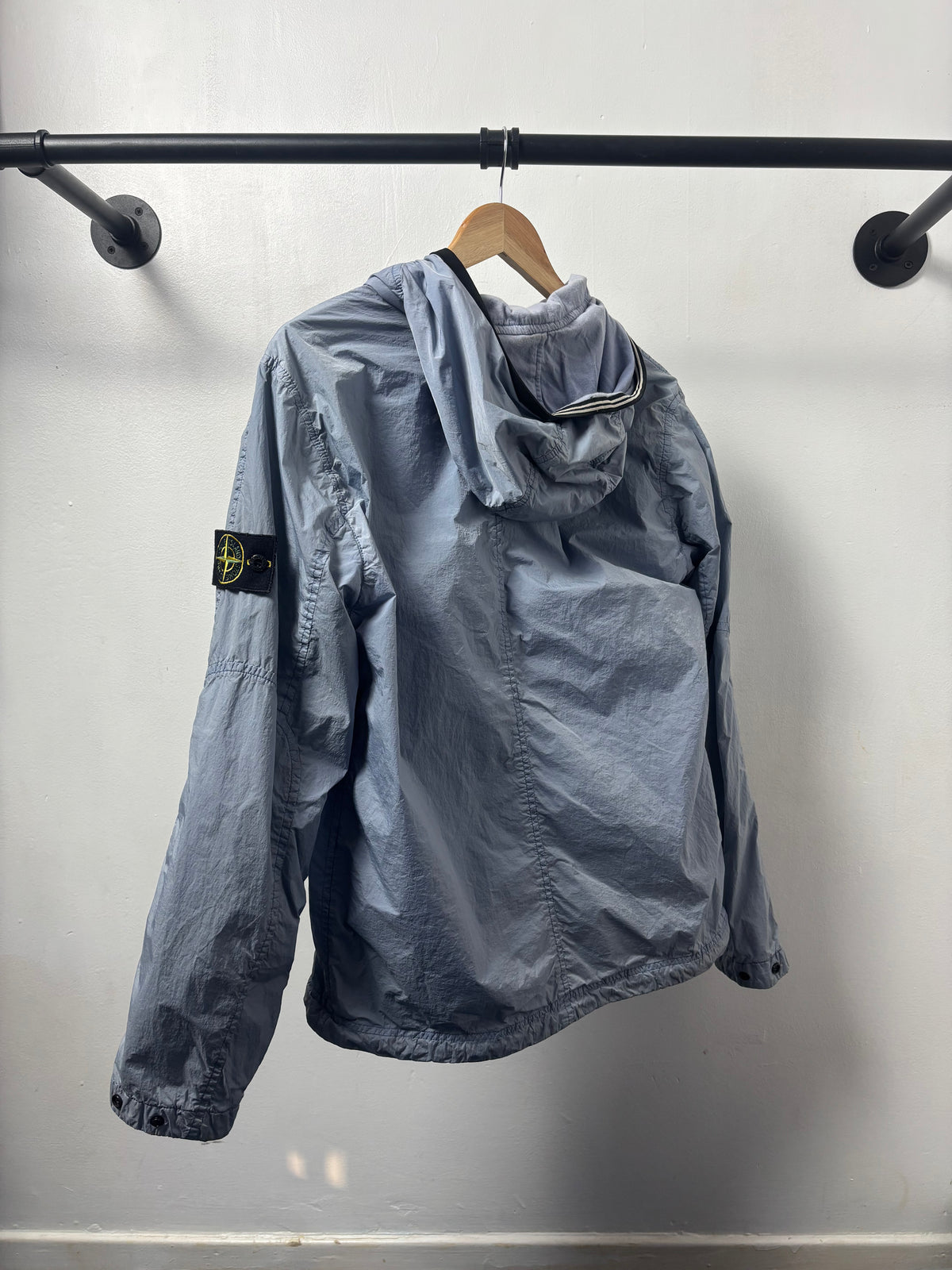 Stone Island 2019 A/W Sky Blue Crinkle Reps Jacket - M