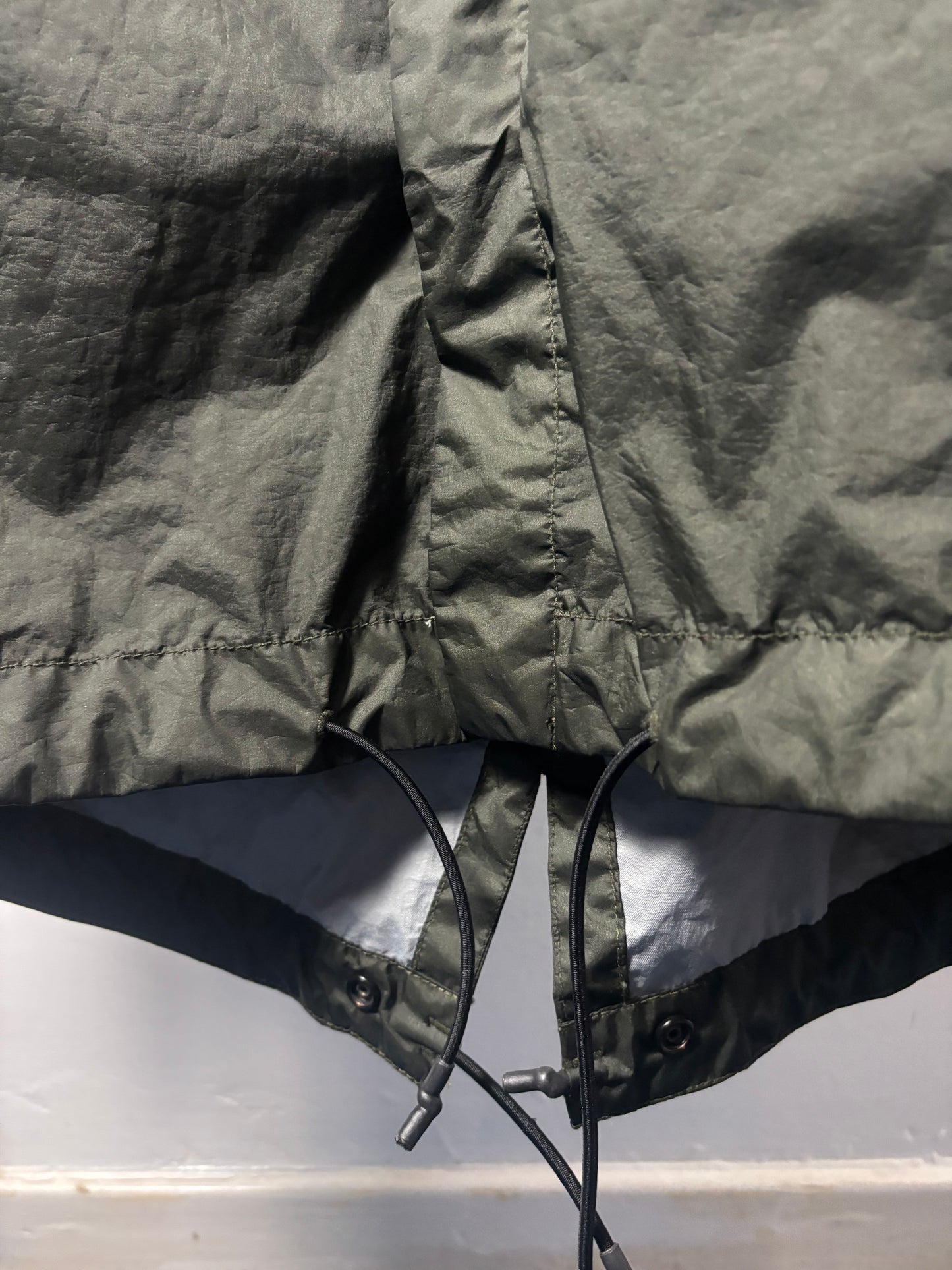 Stone Island 2020 S/S Khaki Green Membrana 3L TC Hooded Parka - M