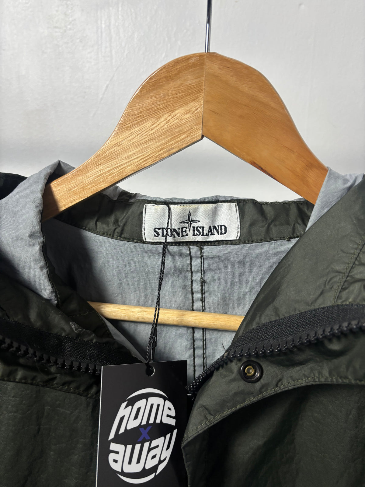 Stone Island 2020 S/S Khaki Green Membrana 3L TC Hooded Parka - M