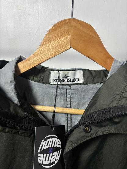 Stone Island 2020 S/S Khaki Green Membrana 3L TC Hooded Parka - M