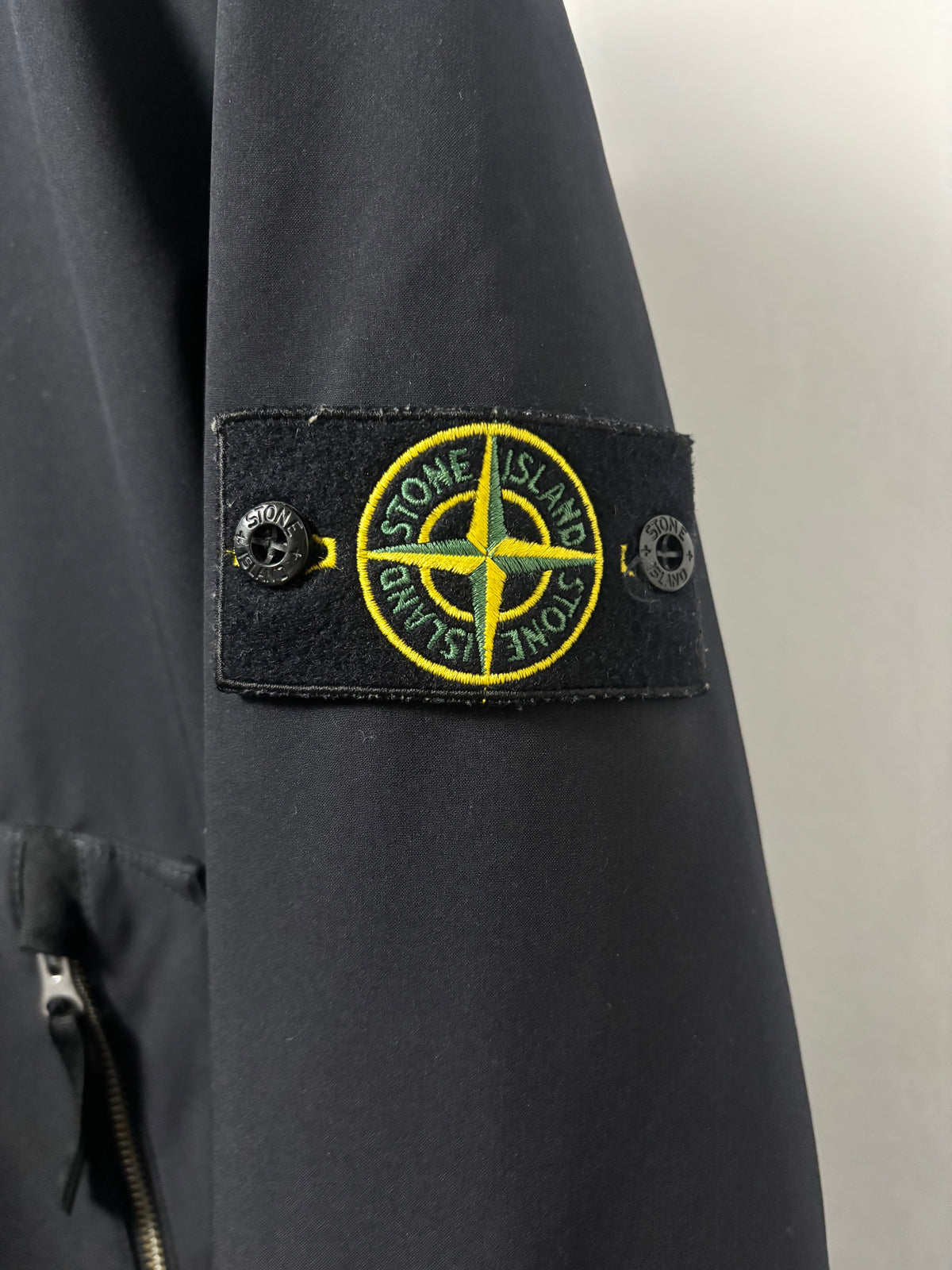 Stone Island 2021 S/S Navy Soft Shell-R Jacket - L