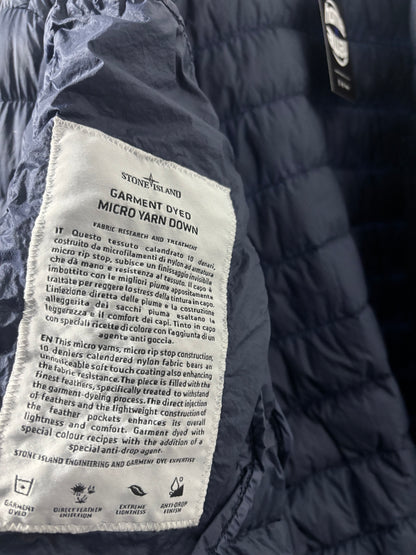 Stone Island 2017 A/W Navy Micro Yarn Down Jacket - L