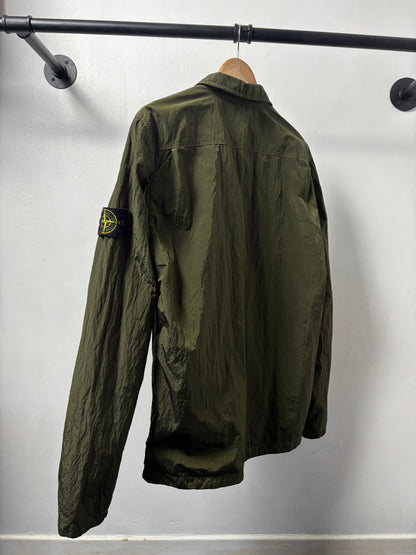 Stone Island 2017 A/W Green Nylon Metal Overshirt - L