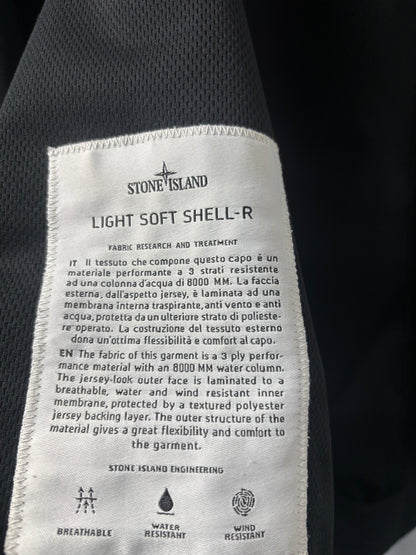 Stone Island 2019 S/S Black Soft Shell-R Jacket - M