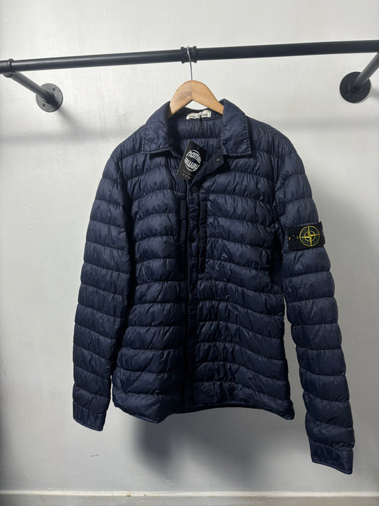 Stone Island 2017 A/W Navy Micro Yarn Down Jacket - L