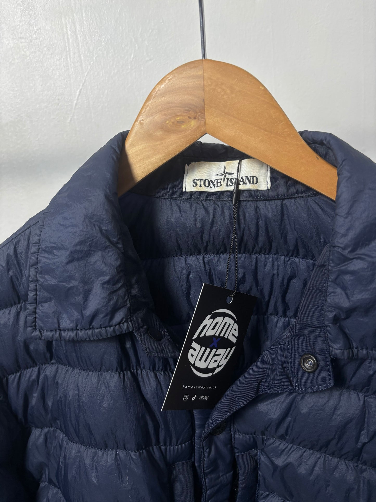 Stone Island 2017 A/W Navy Micro Yarn Down Jacket - L
