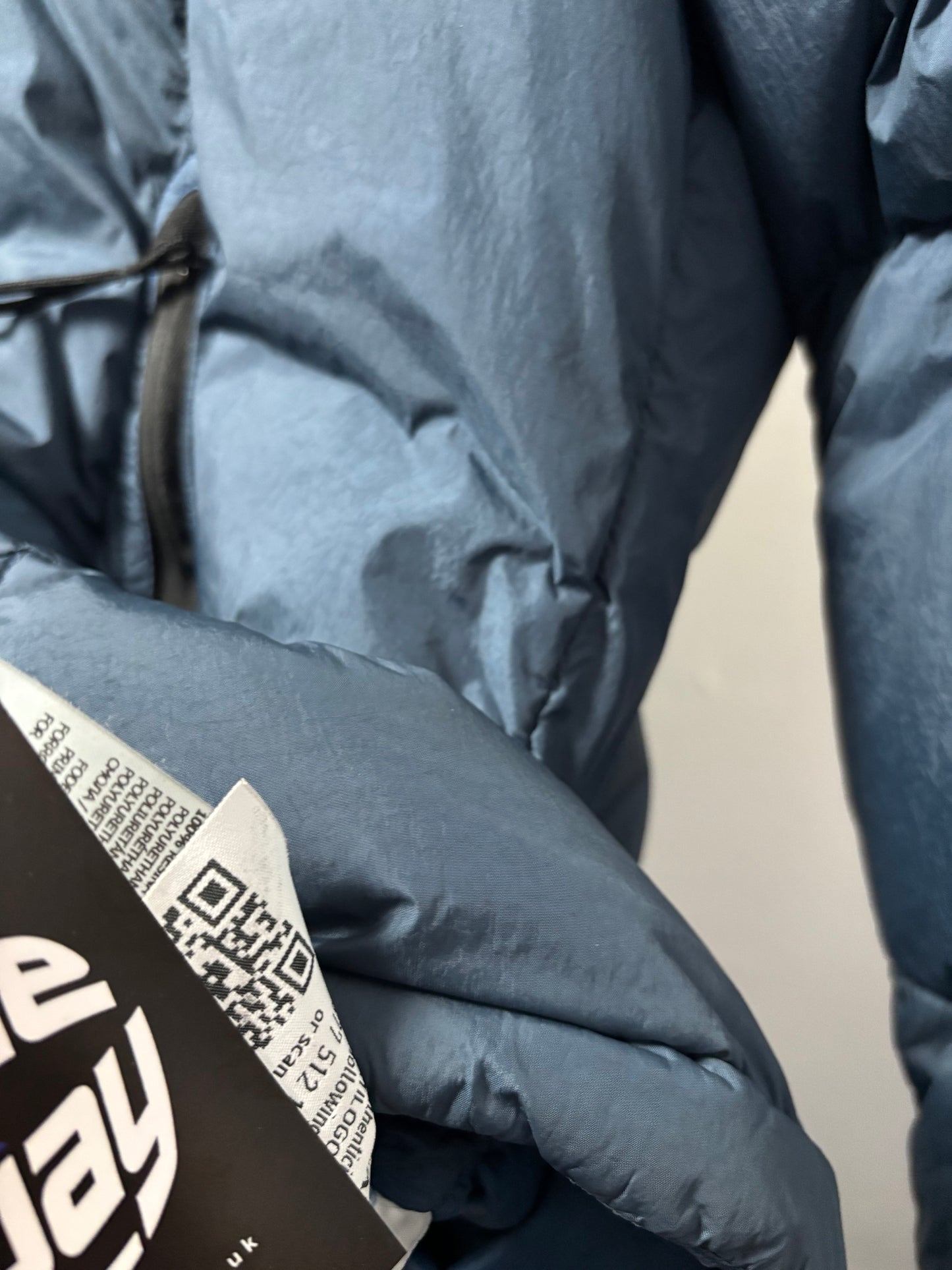 Stone Island 2018 A/W Blue Crinkle Reps Down Smock - L