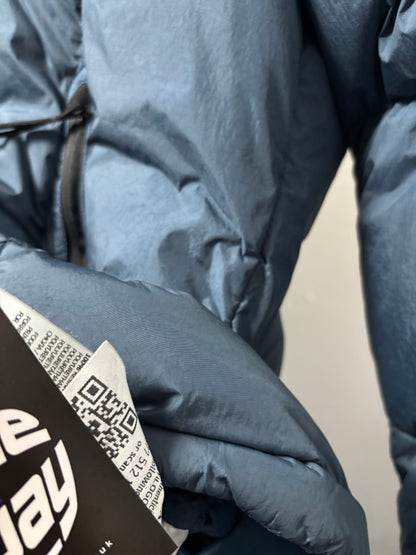 Stone Island 2018 A/W Blue Crinkle Reps Down Smock - L