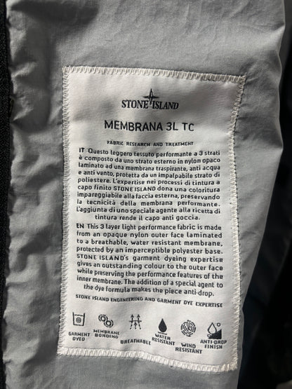 Stone Island 2020 S/S Khaki Green Membrana 3L TC Hooded Parka - M