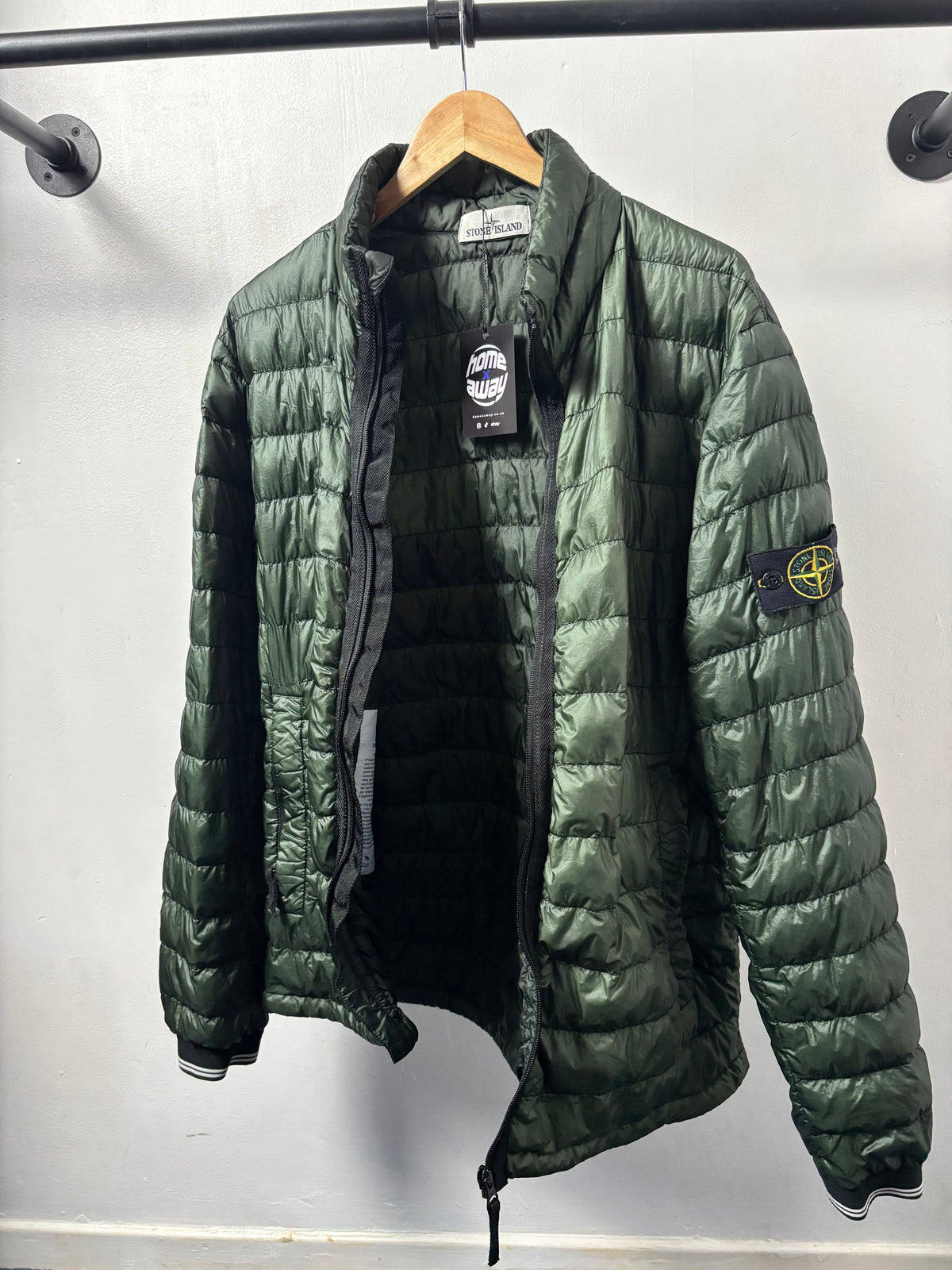 Stone Island 2014 S/S Green Micro Down Jacket - XL