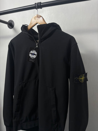 Stone Island 2019 S/S Black Soft Shell-R Jacket - M