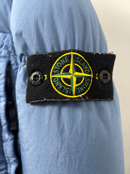 Stone Island 2020 A/W Blue Crinkle Reps Down Jacket - M