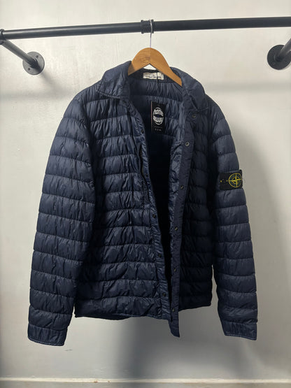 Stone Island 2017 A/W Navy Micro Yarn Down Jacket - L