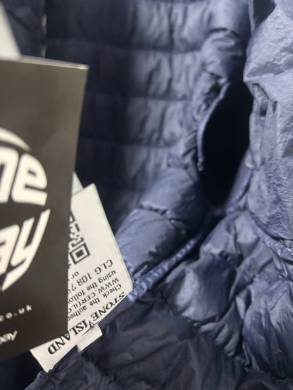 Stone Island 2017 A/W Navy Micro Yarn Down Jacket - L