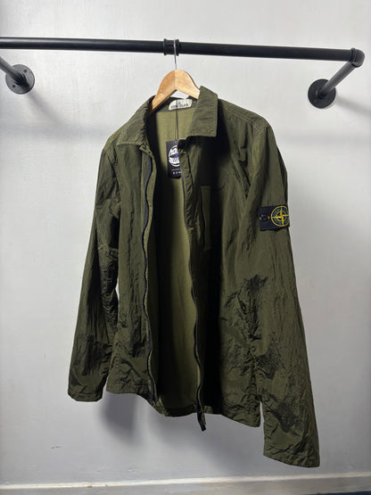 Stone Island 2017 A/W Green Nylon Metal Overshirt - L
