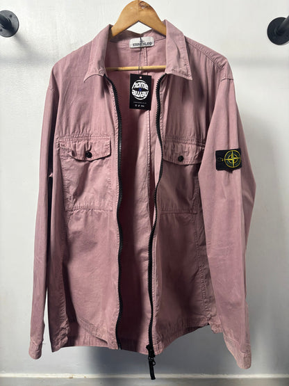 Stone Island 2018 A/W Pink Cotton Overshirt - XXXL