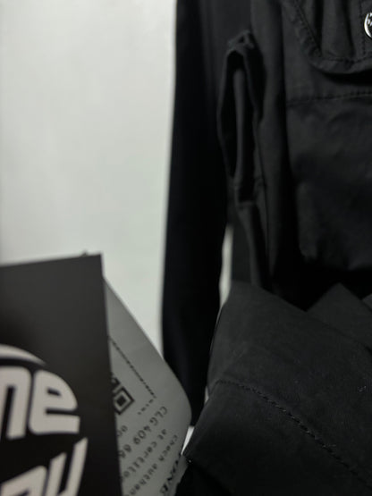 Stone Island 2021 A/W Black Bellows Pocket Garbadine Smock - XL
