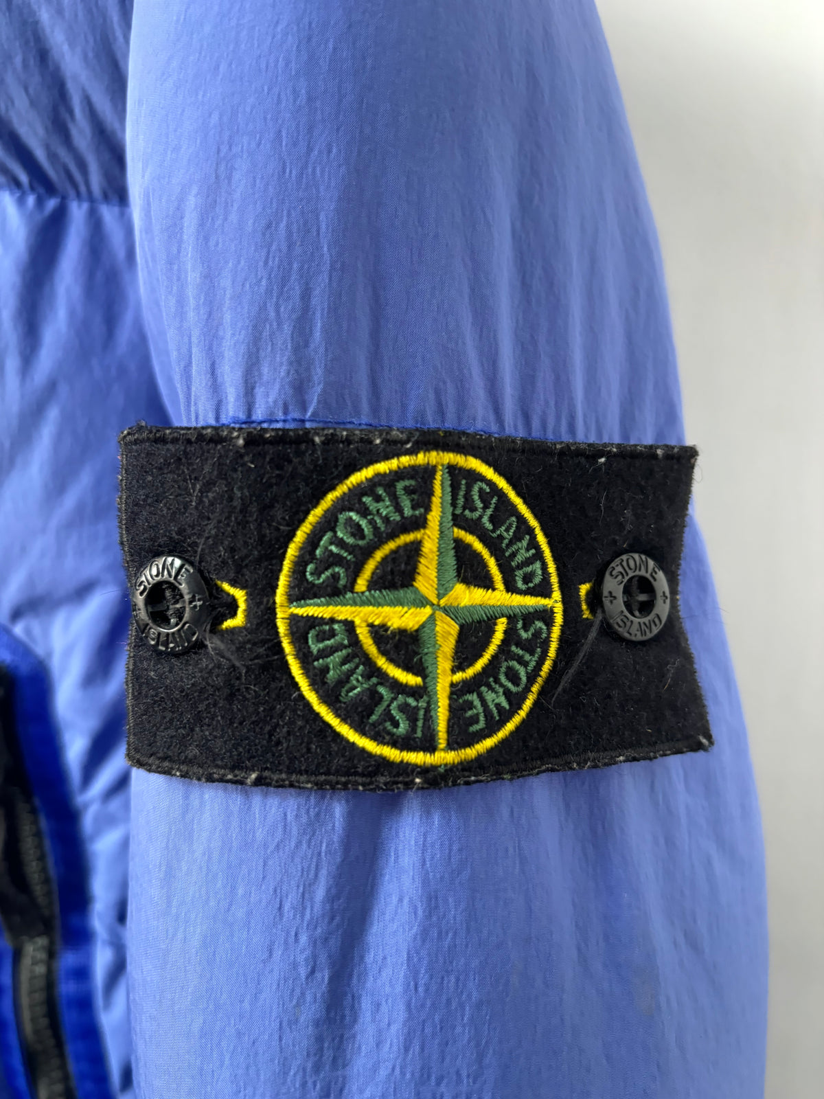 Stone Island 2021 A/W Blue Crinkle Reps Down Jacket - L
