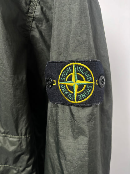 Stone Island 2020 S/S Khaki Green Membrana 3L TC Hooded Parka - M