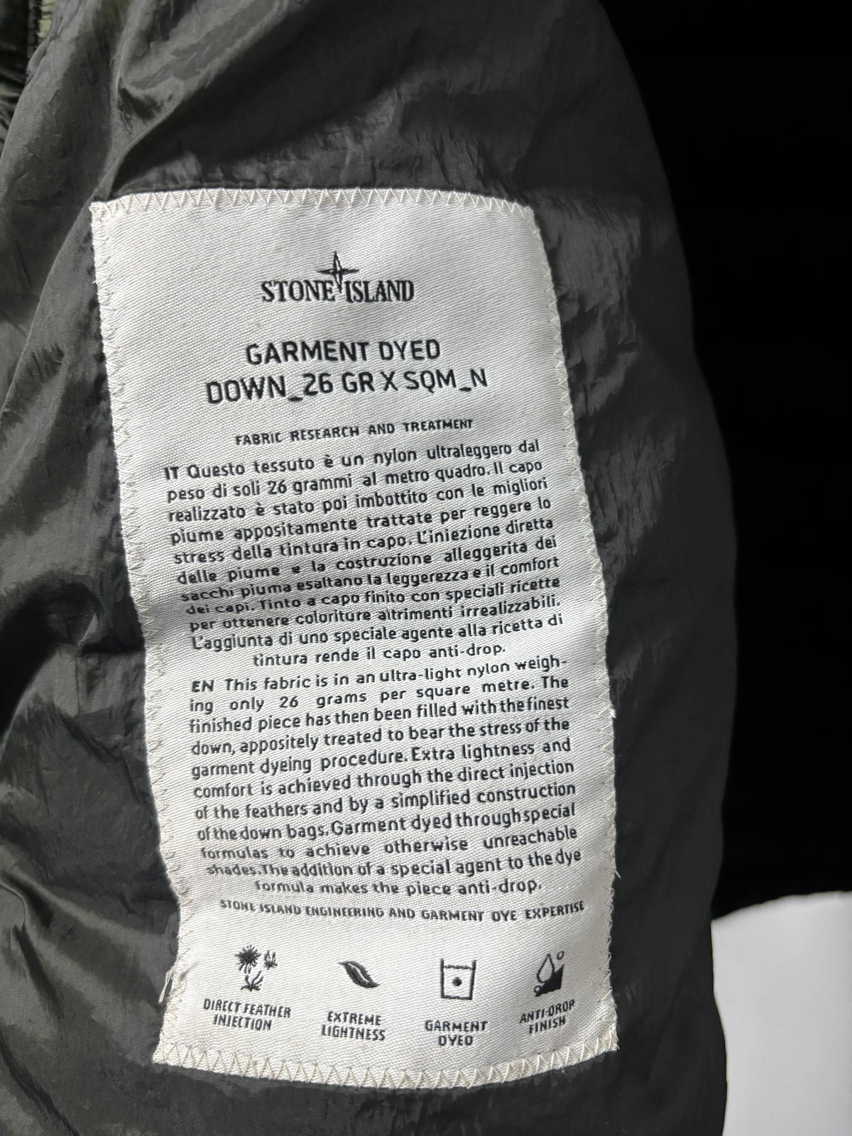 Stone Island 2015 A/W Green Micro Down Jacket - M
