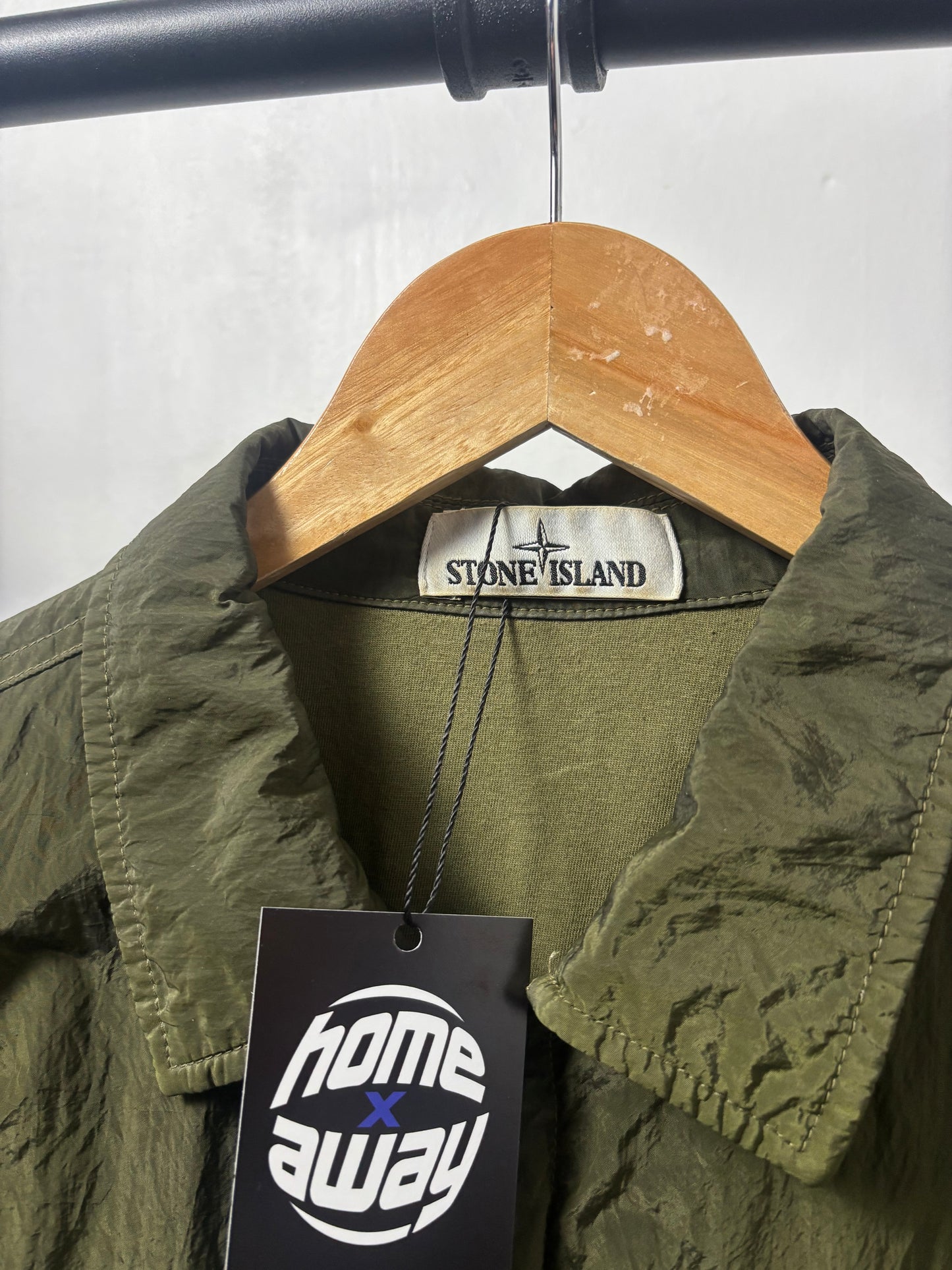 Stone Island 2017 A/W Green Nylon Metal Overshirt - L