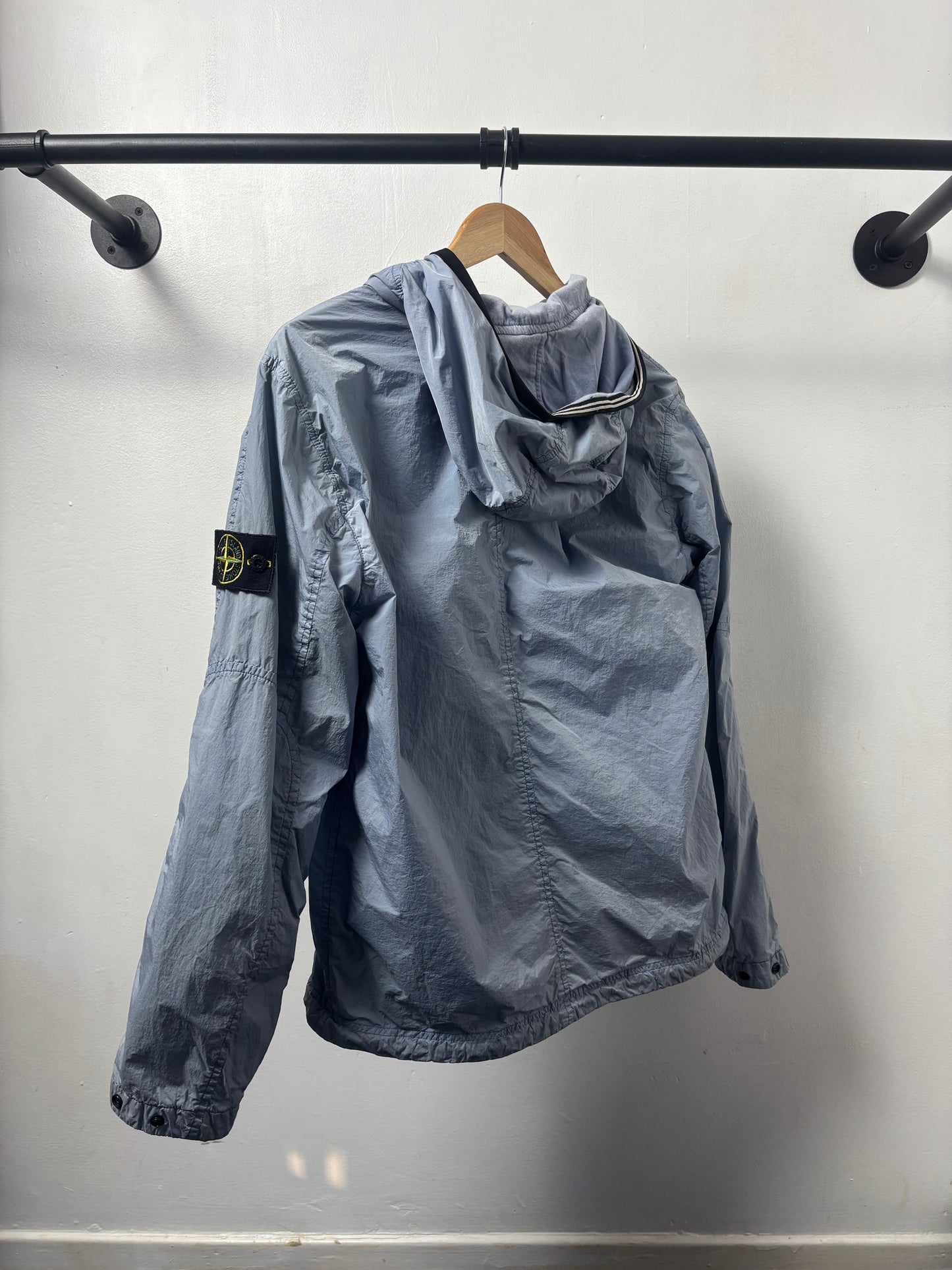 Stone Island 2019 A/W Sky Blue Crinkle Reps Jacket - M