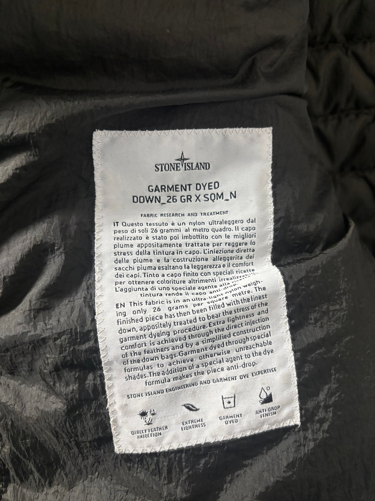 Stone Island 2012 A/W Green Micro Down Jacket - M