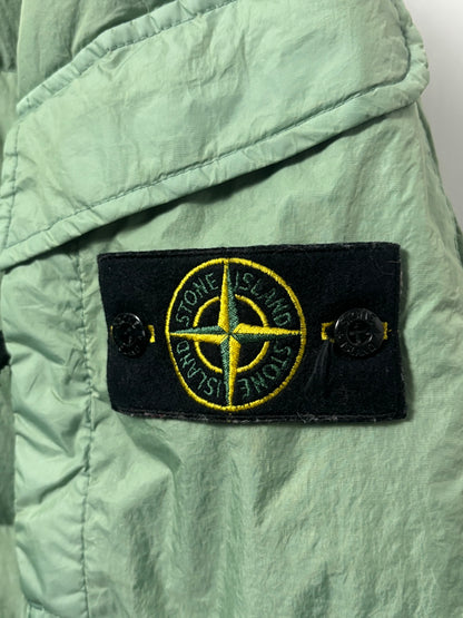 Stone Island 2022 A/W Green Crinkle R-NY Down Puffer Jacket - XXL
