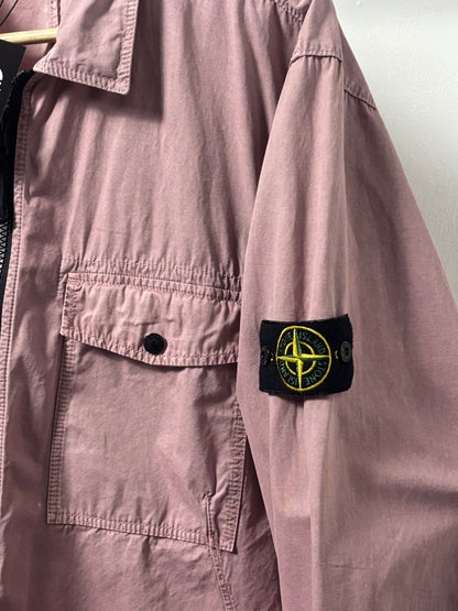Stone Island 2018 A/W Pink Cotton Overshirt - XXXL