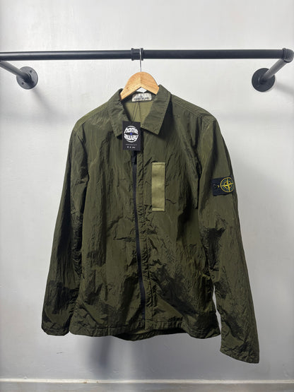 Stone Island 2017 A/W Green Nylon Metal Overshirt - L