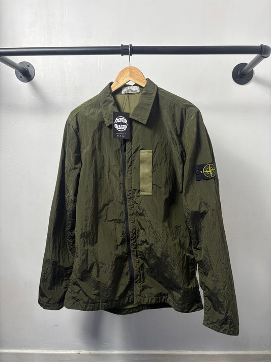 Stone Island 2017 A/W Green Nylon Metal Overshirt - L
