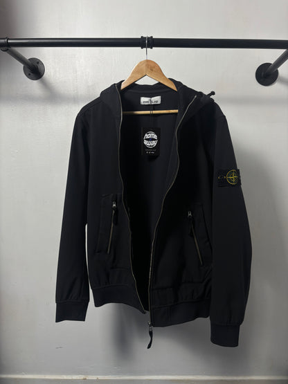 Stone Island 2021 S/S Navy Soft Shell-R Jacket - L