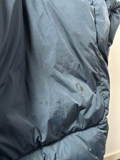 Stone Island 2018 A/W Blue Crinkle Reps Down Smock - L