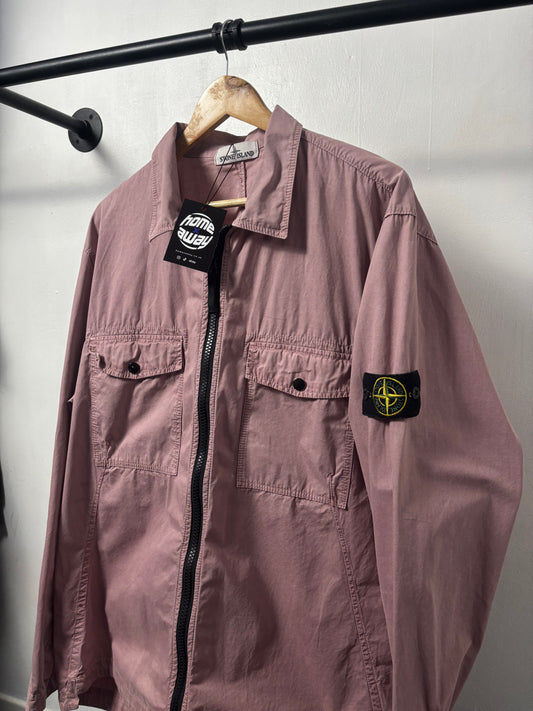 Stone Island 2018 A/W Pink Cotton Overshirt - XXXL